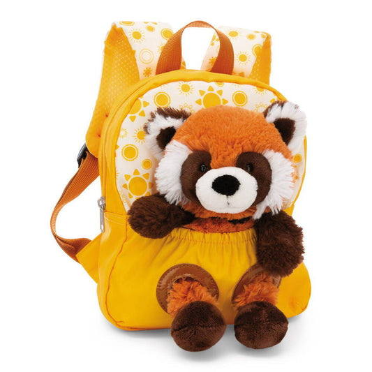 Rucksack gelb mit Rotem Panda
