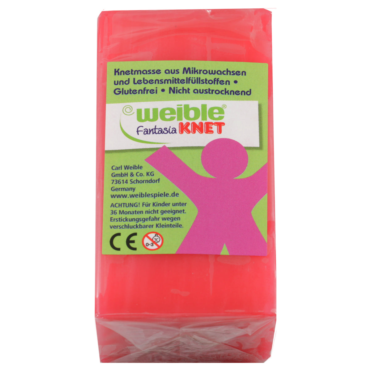 Blockknete 250 g, pink