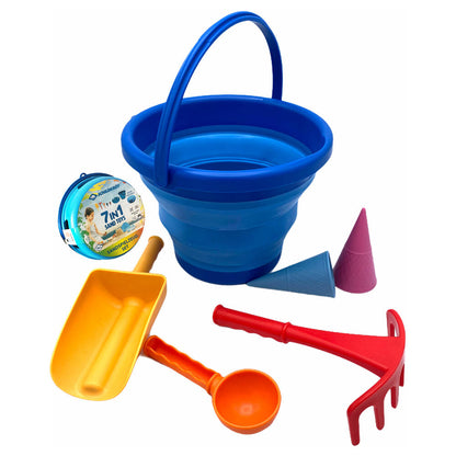 Sand Toys Falteimer-Set blau