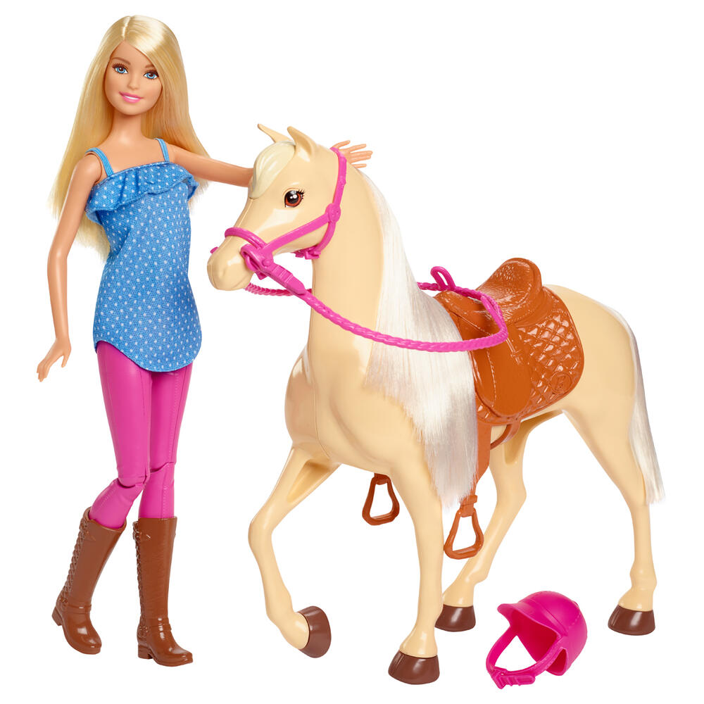 Barbie Pferd und Puppe