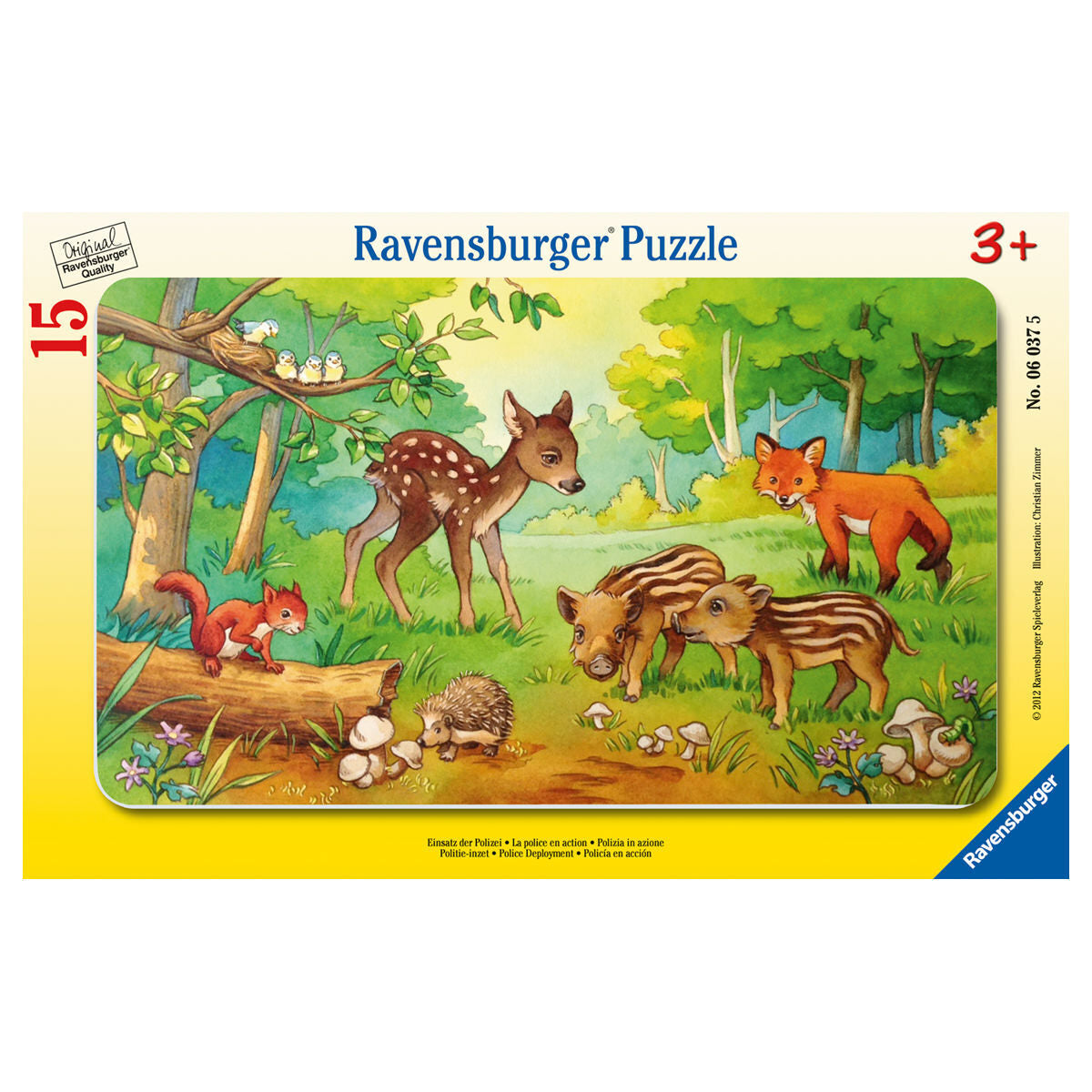 Puzzle Tierkinder des Waldes