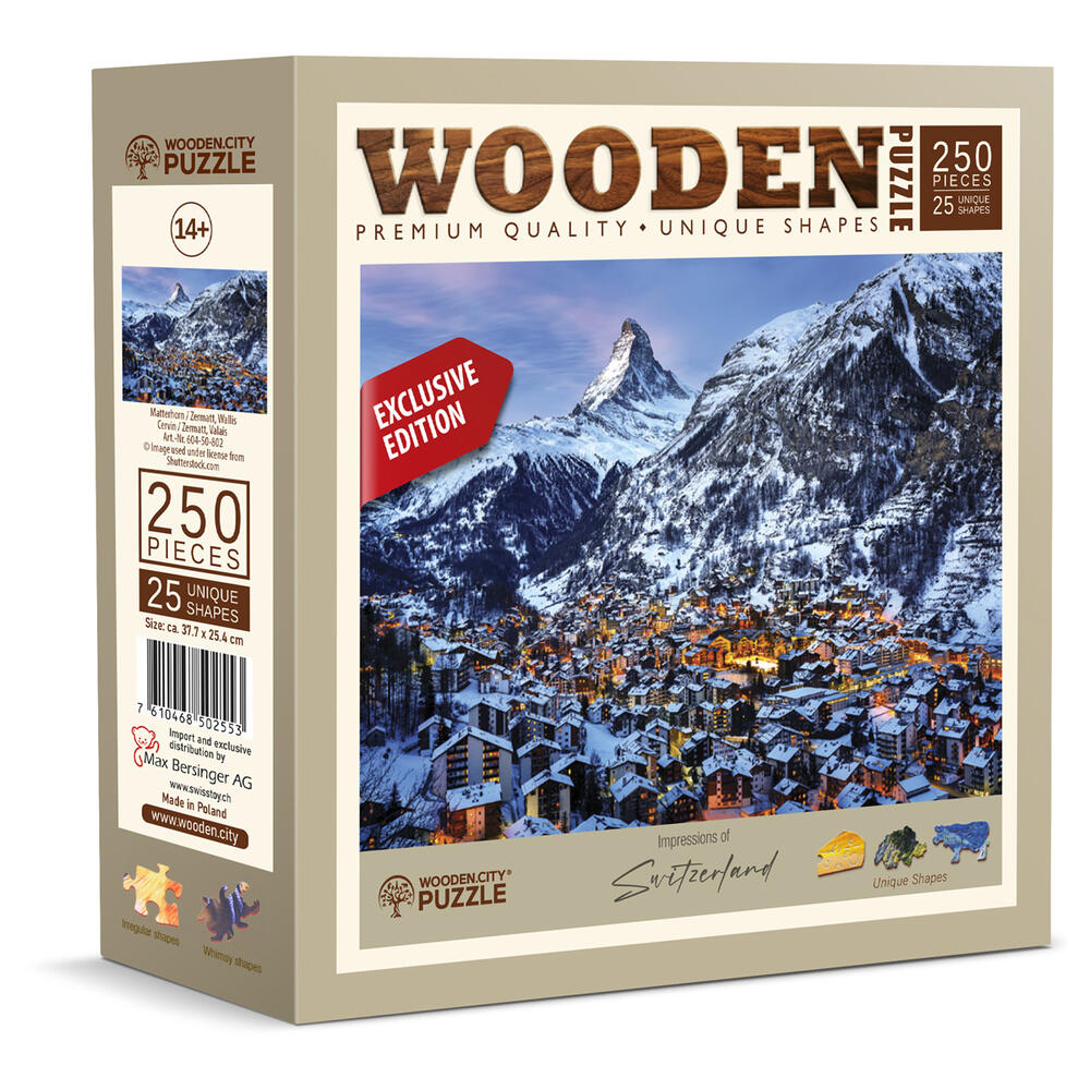 Puzzle Holz L CH Matterhorn