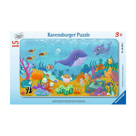 Puzzle Tierkinder unter Wasser