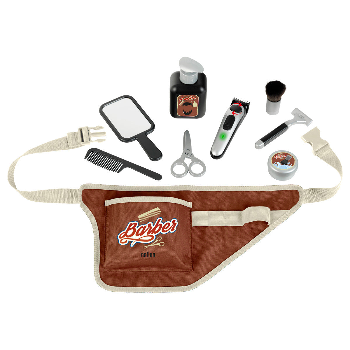 Friseur Set Braun