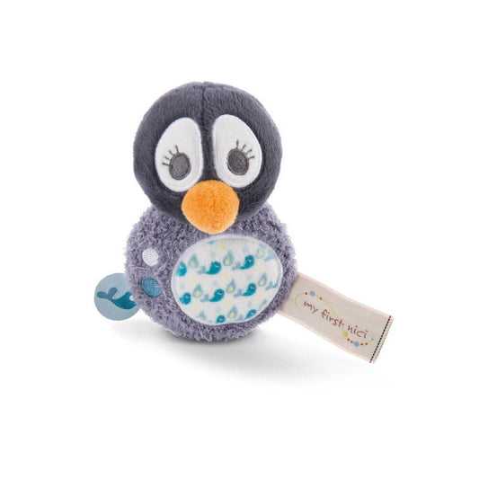 Greifling Pinguin Watschili mit Rassel 12cm