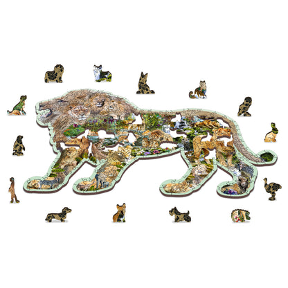 Puzzle Holz L Lion Roar