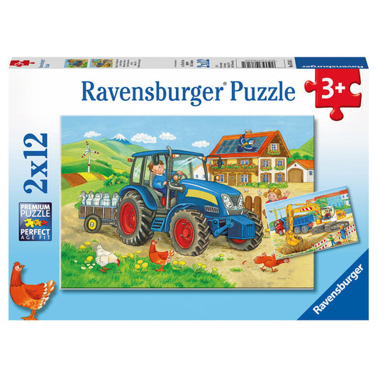 Puzzle Baustelle u.Bauernhof