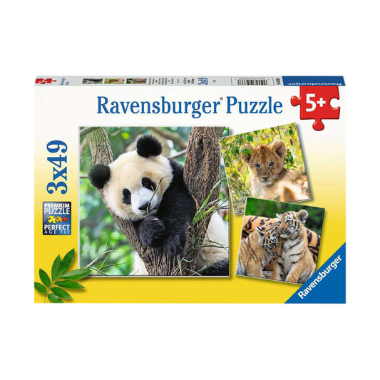 Puzzle Panda, Tiger und Löwe