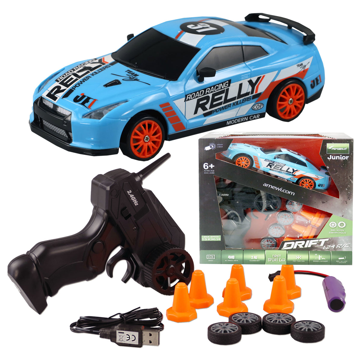 Drift Sport Car blau, 2.4 GHz