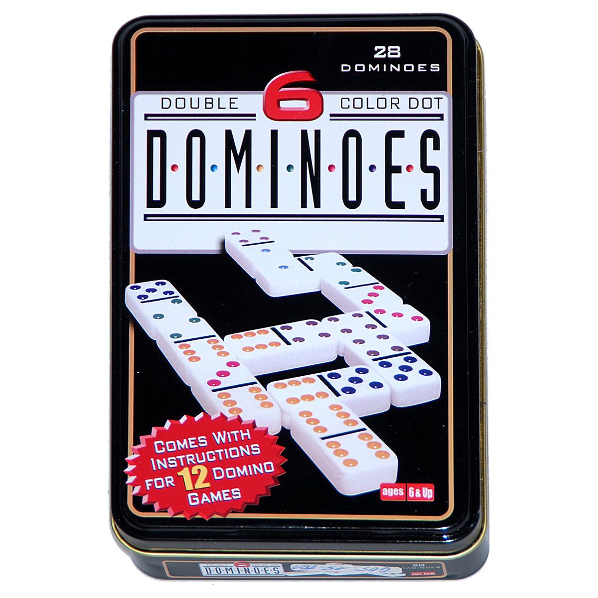 Domino Color 6, 28 Steine