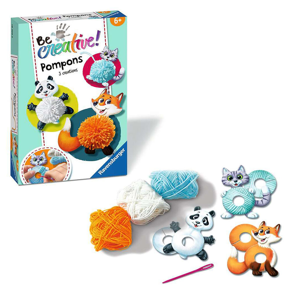 BeCreative Pompon Animals, d/f/i