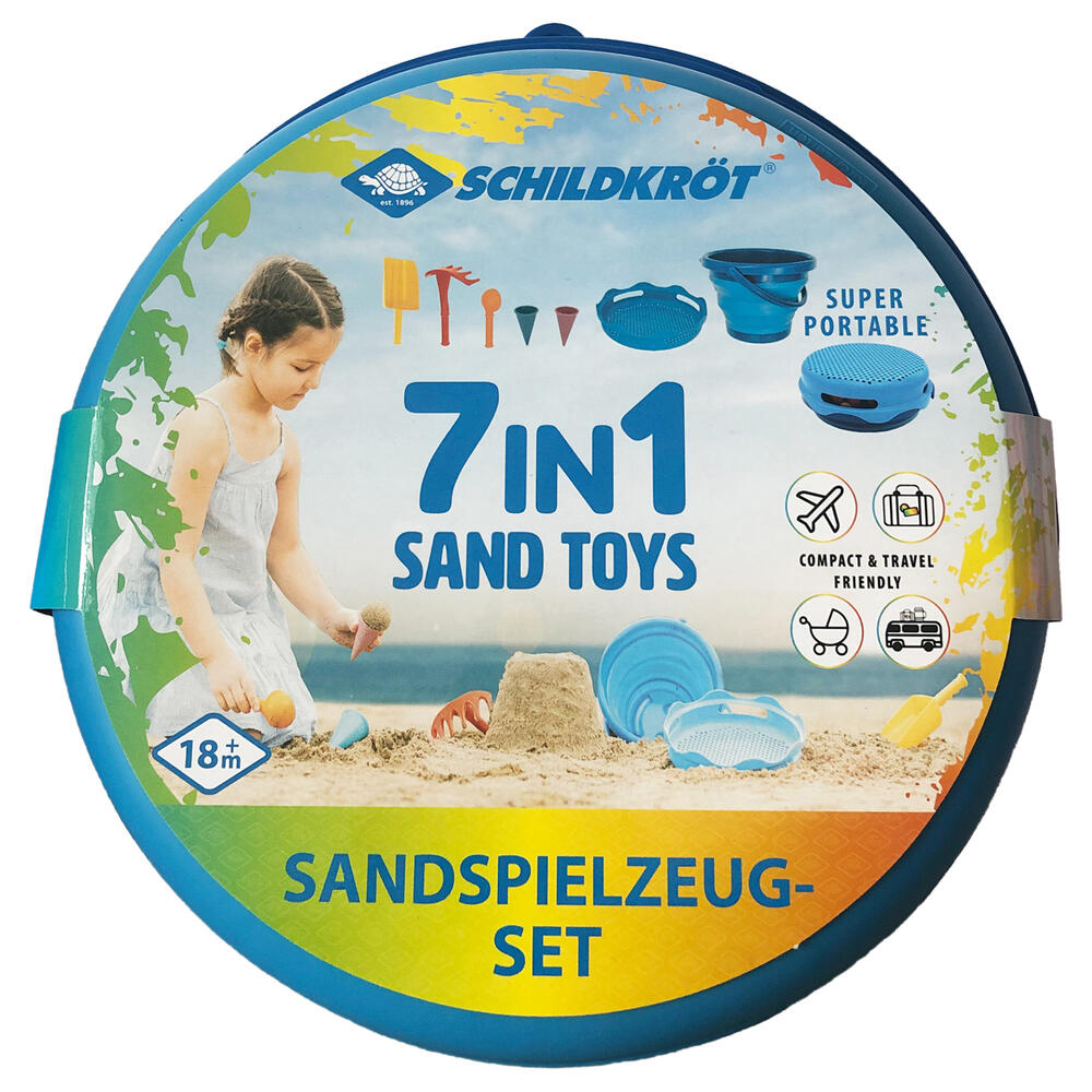 Sand Toys Falteimer-Set blau