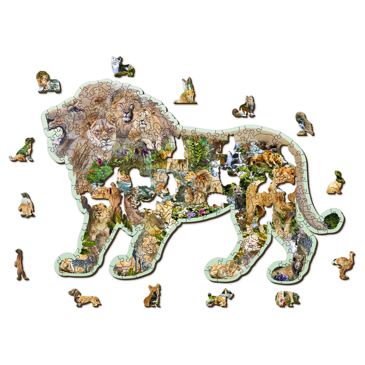 Puzzle Holz L Lion Roar