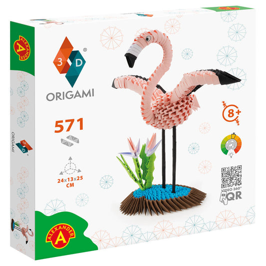 ORIGAMI 3D Flamingo