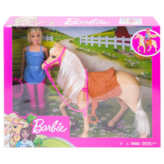 Barbie Pferd und Puppe