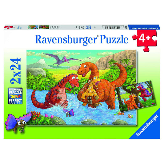 Puzzle Spielende Dinos