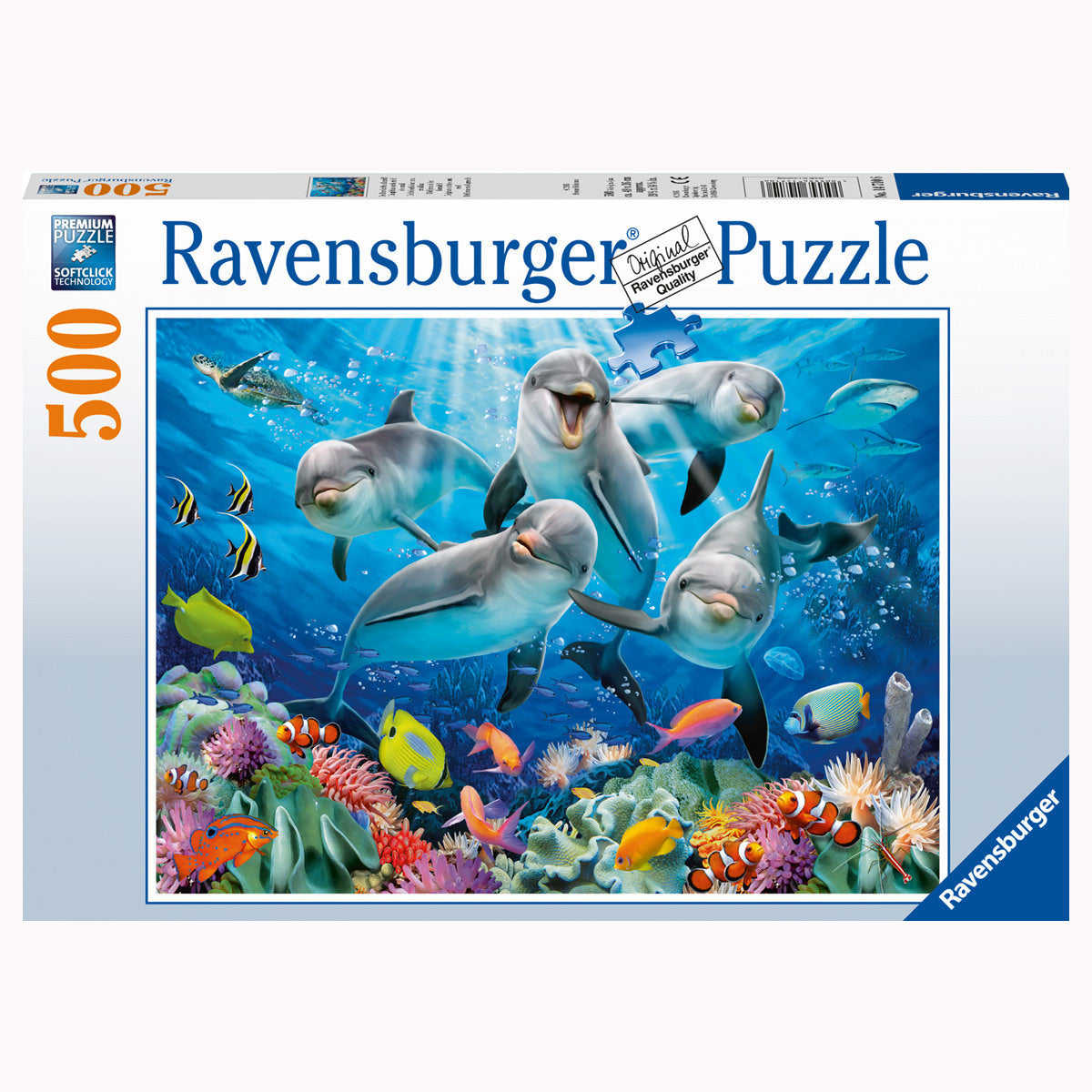 Puzzle Delfin im Korallen-