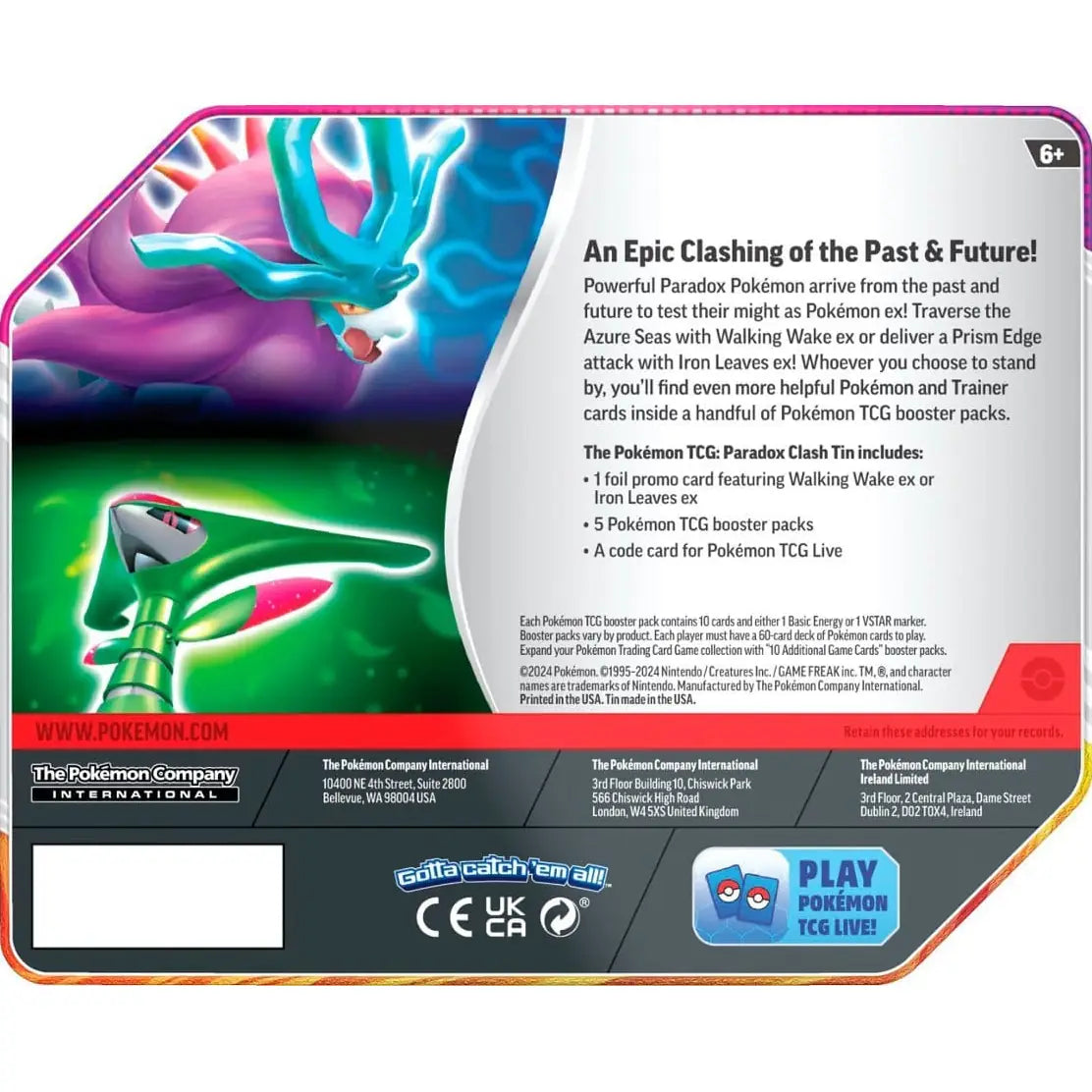 Pokemon Paradox Clash Tin-Box