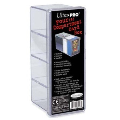 Ultra Pro Four Compartment Card Box