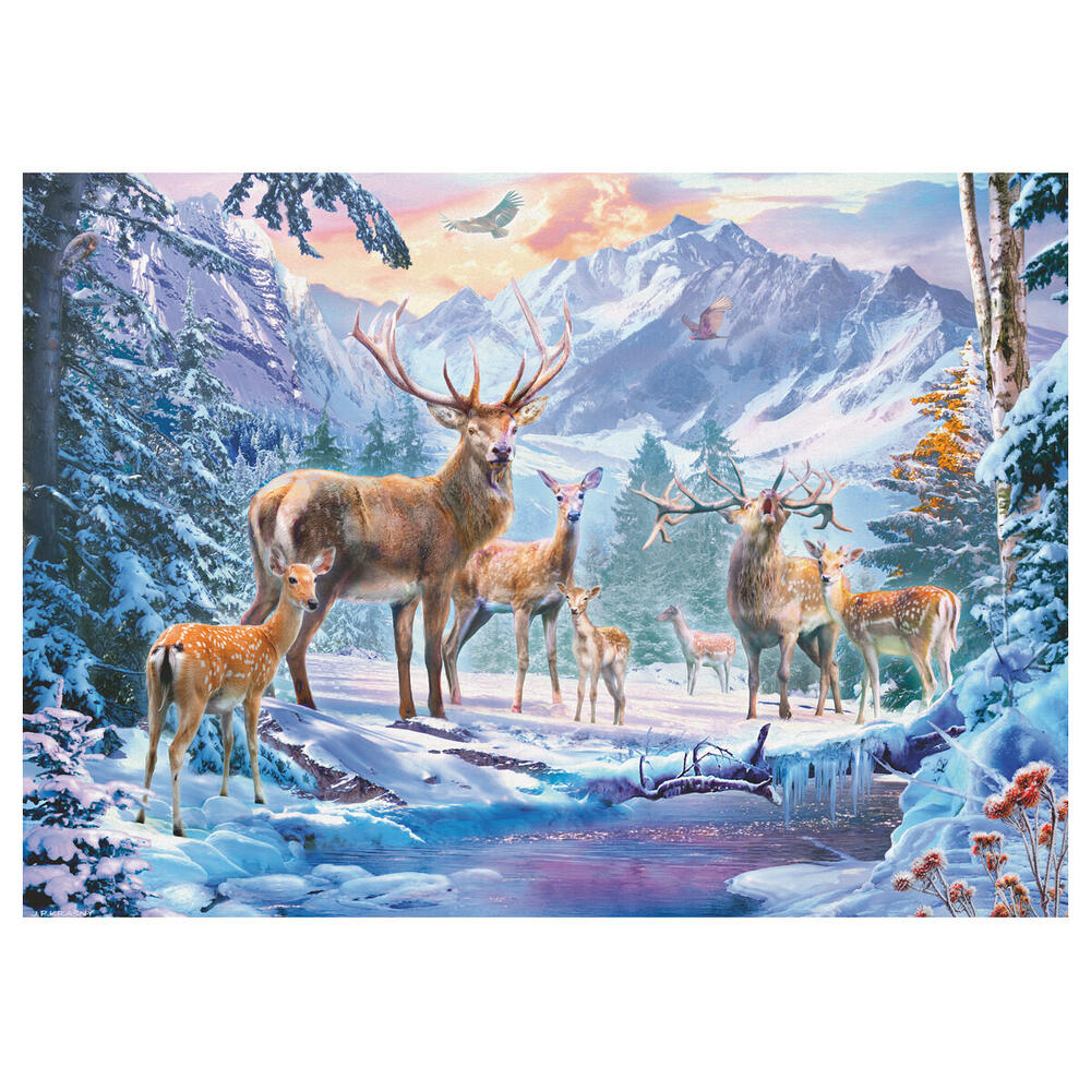 Puzzle Rehe und Hirsche im