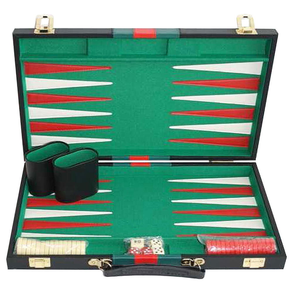 Backgammon Koffer schwarz