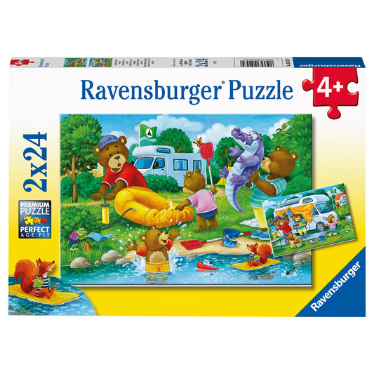 Puzzle Familie Bär geht campen