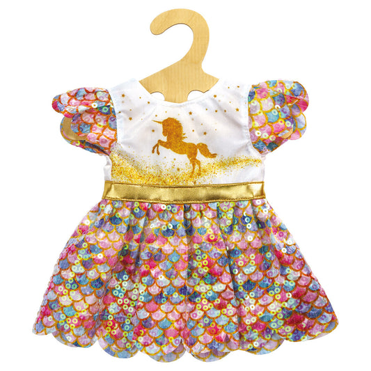 Kleid Einhorn Goldy Gr. 35-45 cm