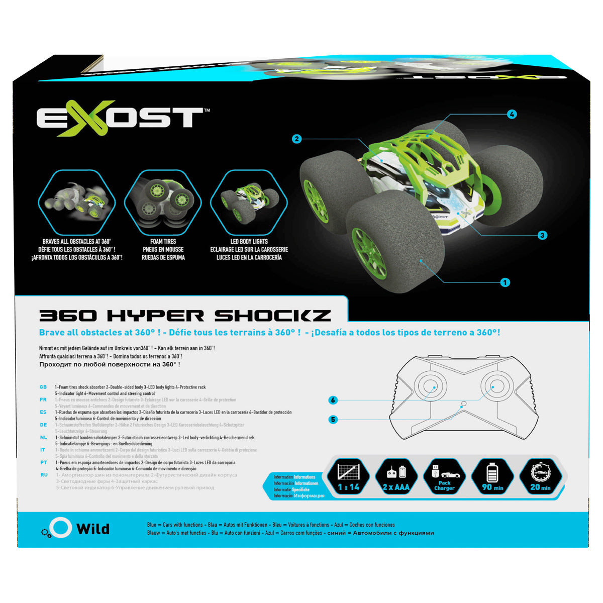 Exost 360 Hyper Shockz, 2.4 GHz