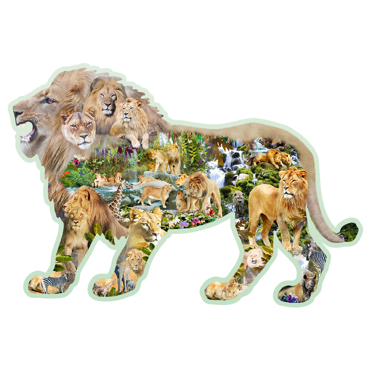 Puzzle Holz L Lion Roar