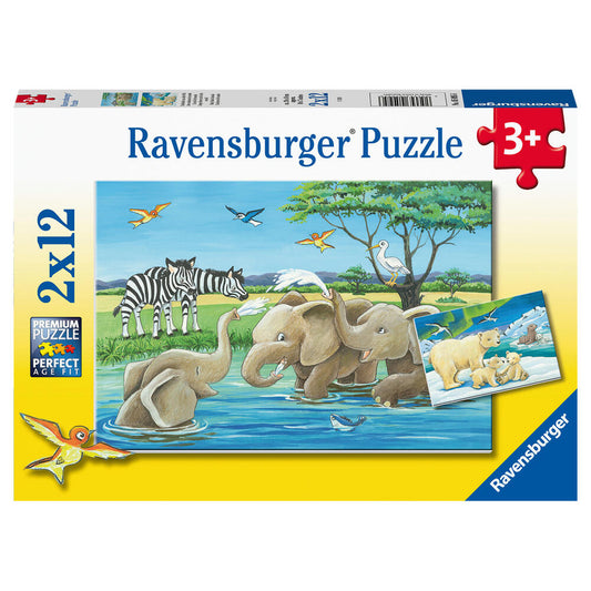 Puzzle Tierkinder aus aller