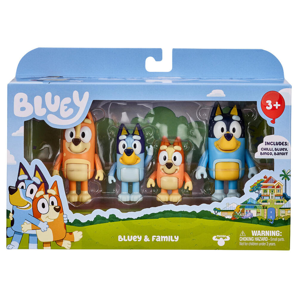 Bluey Figuren Viererpack Familie