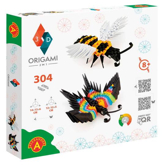 ORIGAMI 3D  Biene Schmetterling