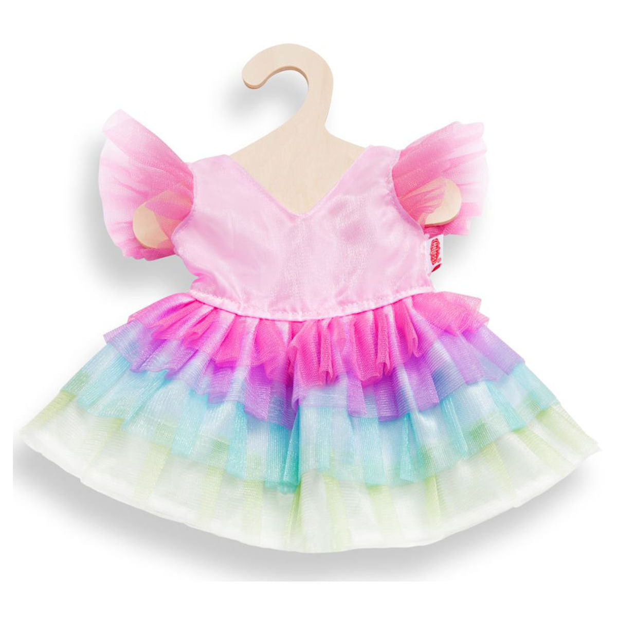 Kleid Regenbogenfee Gr. 35-45 cm